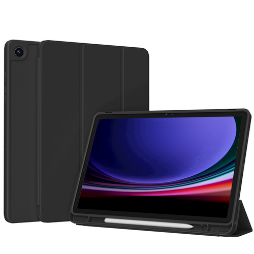 Accezz Smart Silicone Bookcase Samsung Galaxy Tab A9 Plus Tablethoesje Zwart