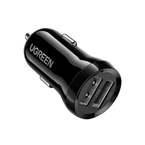 Cargador de Auto Mini de 24W / 2 Puertos USB-A / Compatible con Vehículos de 12 y 24 VCD / Chip Inteligente / Diseño Compacto / Multi protección / ABS-PC Ignifugo. - 50875