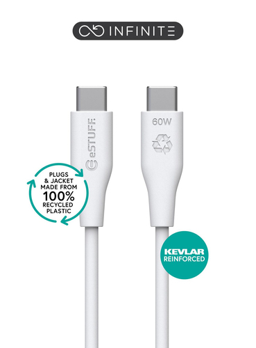 eSTUFF ES604170 USB кабель USB 2.0 1 m USB C 60 W Белый