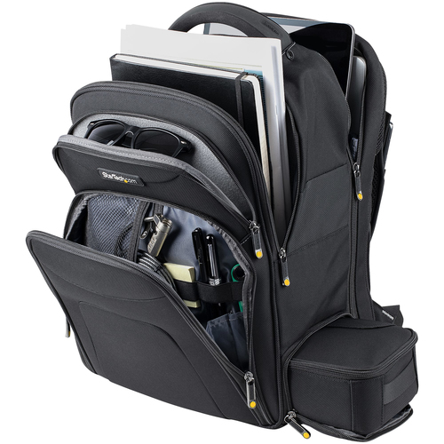 StarTech.com 17.3" Laptop Rugzak met Verwijderbare Opbergtas voor Accessoires, Professionele IT Tech Backpack, WerkReizenPendelen, Duurzaam Nylon,, afbeelding 4