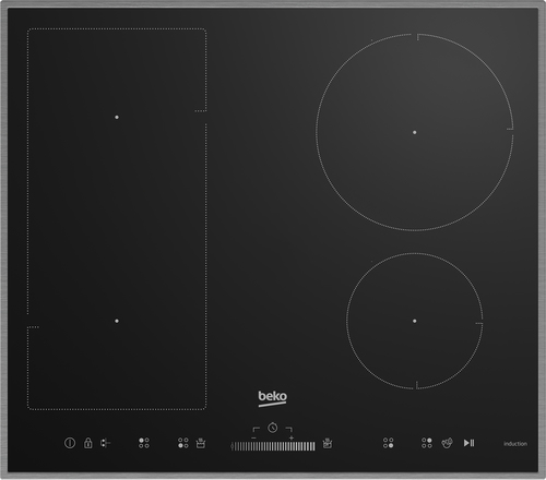 Beko HII 64500 UFTX варочная поверхность Черный Встроенный 58 cm Плита с зонами индукции 4 зона(ы)