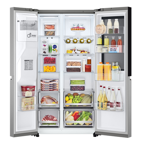 LG InstaView GSGV80PYLD side-by-side refrigerator Freestanding – image 3