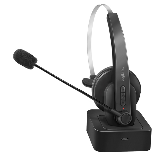 Headset Logilink BT0059 Bluetooth On-Ear WL with charging stand, afbeelding 9