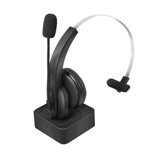 Headset Logilink BT0059 Bluetooth On-Ear WL with charging stand