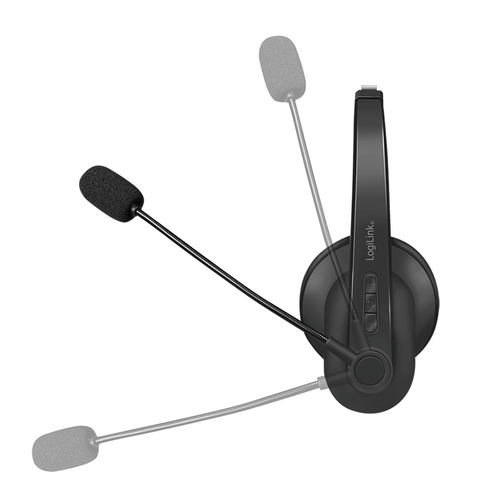 Headset Logilink BT0059 Bluetooth On-Ear WL with charging stand, afbeelding 3