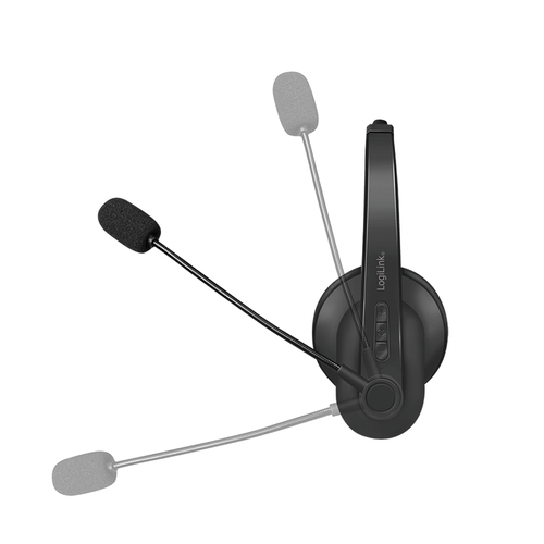 Headset Logilink BT0060 Bluetooth On-Ear WL with flexible microphone, afbeelding 3