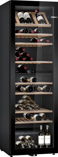 Bosch Serie 6 KWK36ABGA refroidisseur à vin Refroidisseur de vin  compresseur Autoportante Noir 199 bouteille(s)
