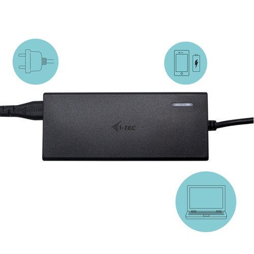 i-tec USB-C HDMI DP Docking Station with Power Delivery 65W + Universal Charger 77 W. Tecnología de conectividad: Alámbric