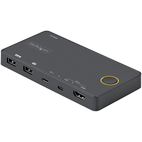 STARTECH 2 Port Hybrid USB-C KVM Switch
