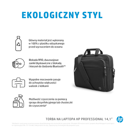 Torba na laptopa HP Professional 14.1 odpinany pasek na ramie 500S8AA