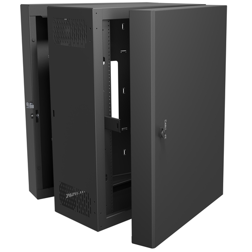 Middle Atlantic CWR-18-21SD4 rack cabinet 18U Wall mounted rack Black