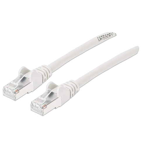 CAT6A S/FTP NETWORK PATCH CABLE, 7 FT., WHITE