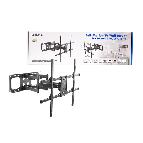 Logilink TV-Wandhalterung, 50 90", neigb. schwenkb. 75 kg, afbeelding 10