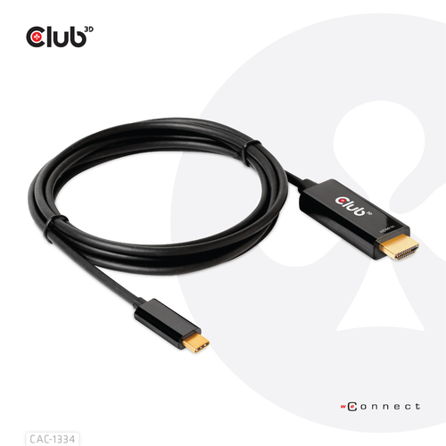 CLUB3D HDMI to USB Type-C 4K60Hz Active Cable M/M 1.8m/6 ft, afbeelding 7