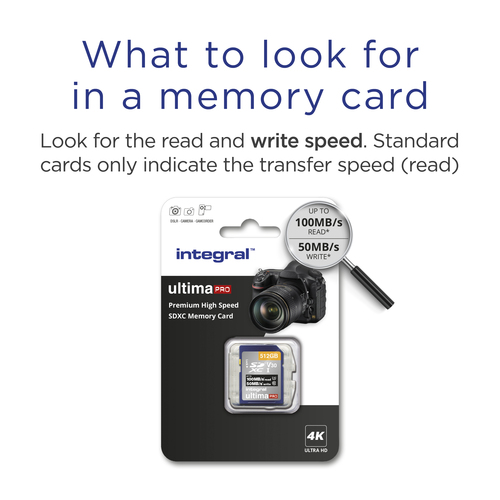 Integral 512GB SDXC UHS-1 U3 CL10 V30 UP TO R-100 W-50 MBS – image 3