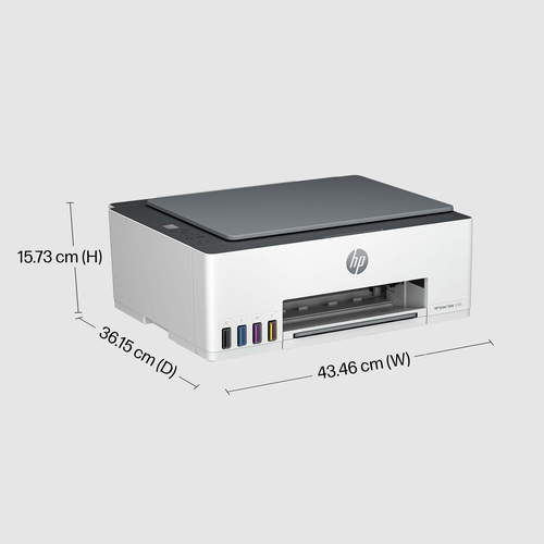 HP Smart Tank 5105 All-in-One Wireless Inkjet Printer, Silver/Grey,White - image 5