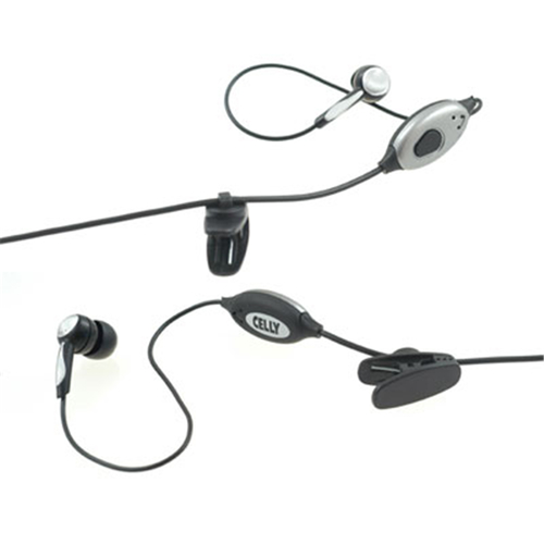 Celly PHF5300 headphones/headset Wired In-ear Black, Chrome