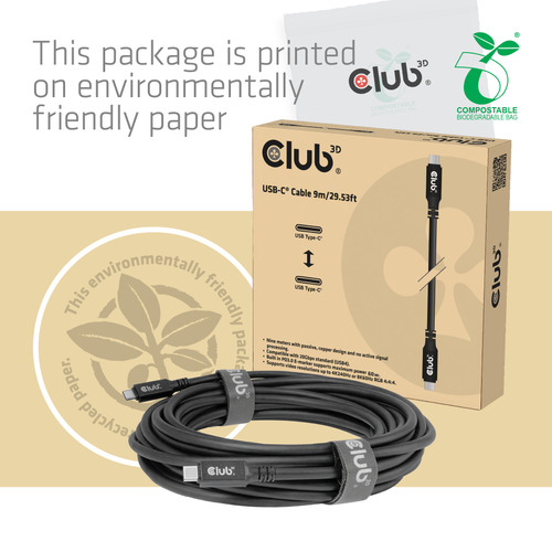 Club 3D USB-C kabel 8K60Hz 100W USB4 – Foto 9 van 9