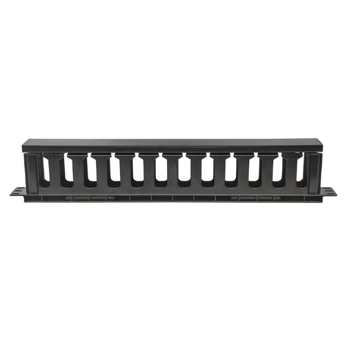 Intellinet Panneau de gestion des câbles 19", 1U, avec capot, noir imagen 3