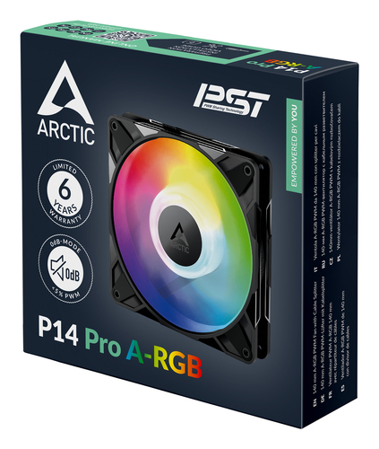 Arctic P14 Pro PST A-RGB - Gehuselfter - 140mm - Schwarz mit RGB LED – Foto 9 von 9
