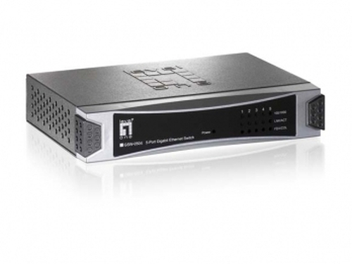 LevelOne GSW-0504 network switch Unmanaged Silver