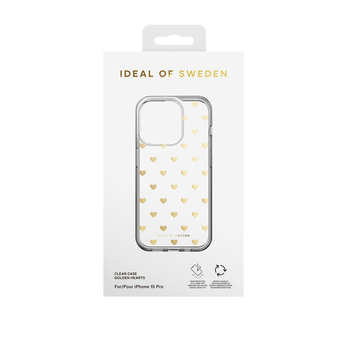 iDeal of Sweden Clear Case iPhone 15 Pro Golden Hearts – image 4