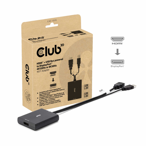 Club 3D HDMI + Micro USB naar DisplayPort Active Adapter, afbeelding 9