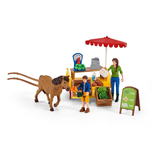 Schleich Farm World - Mobiele farmstand speelfiguur, afbeelding 2