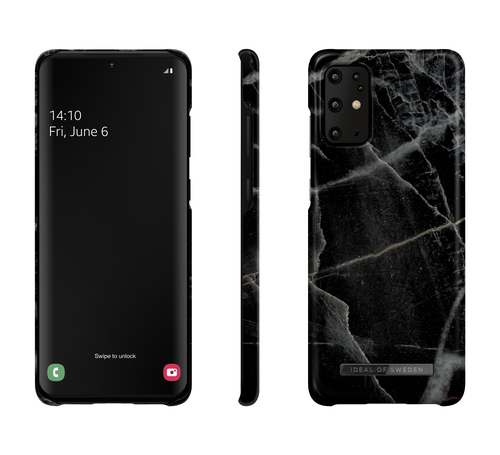 iDeal of Sweden Printed Case Galaxy S20 Plus Black Thunder Marble – image 2