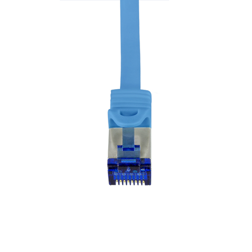 Logilink Patchkabel Ultraflex, Cat.6A, S/FTP, blau, 0,25 m, afbeelding 3