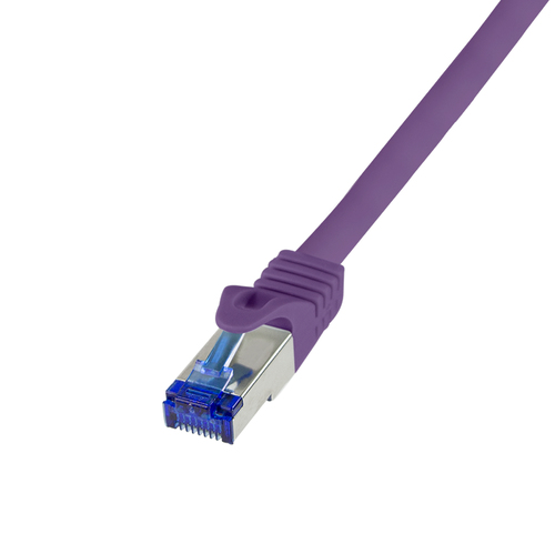 Logilink Patchkabel Ultraflex, Cat.6A, S/FTP, violett, 5 m