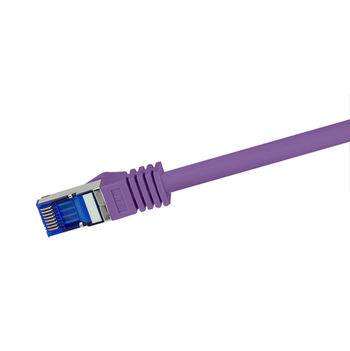 Logilink Patchkabel Ultraflex, Cat.6A, S/FTP, violett, 5 m, afbeelding 2