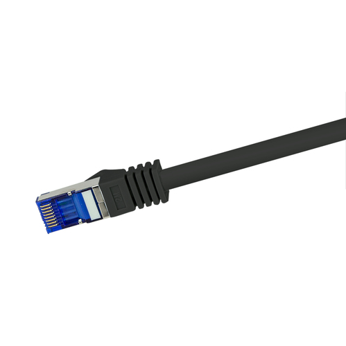 Logilink Patchkabel Ultraflex, Cat.6A, S/FTP, schwarz, 10 m, afbeelding 2