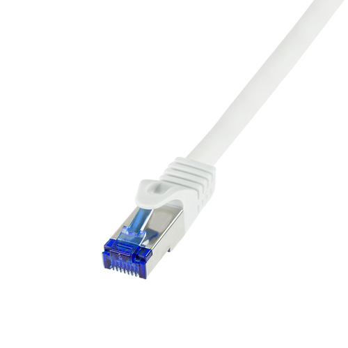 Logilink Patchkabel Ultraflex, Cat.6A, S/FTP, weiß, 5 m