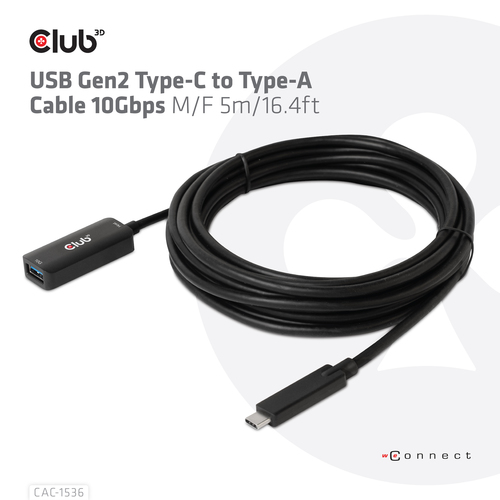 Club 3D - USB-verlengkabel, afbeelding 2