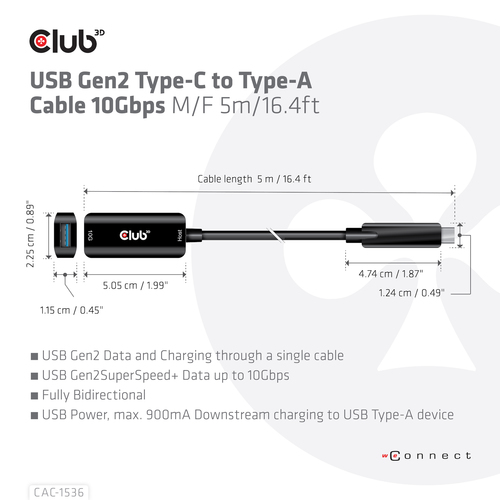 Club 3D - USB-verlengkabel, afbeelding 5