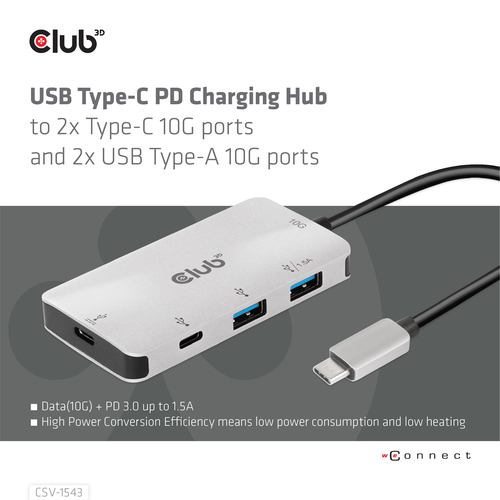 Club 3D CSV-1543 - Hub, afbeelding 3