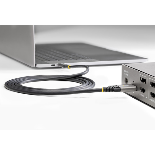 StarTech.com 50cm Vergrendelbare USB-C Kabel met Zijschroef, 10Gbps, USB 3.13.2 Gen2 Type-C Kabel, 100W (5A) Power Delivery Charging, DP Alt Mode,, afbeelding 8