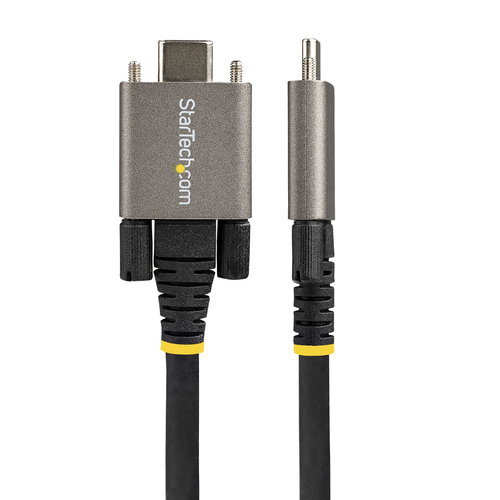 StarTech.com 50cm Vergrendelbare USB-C Kabel met Zijschroef, 10Gbps, USB 3.13.2 Gen2 Type-C Kabel, 100W (5A) Power Delivery Charging, DP Alt Mode,, afbeelding 2