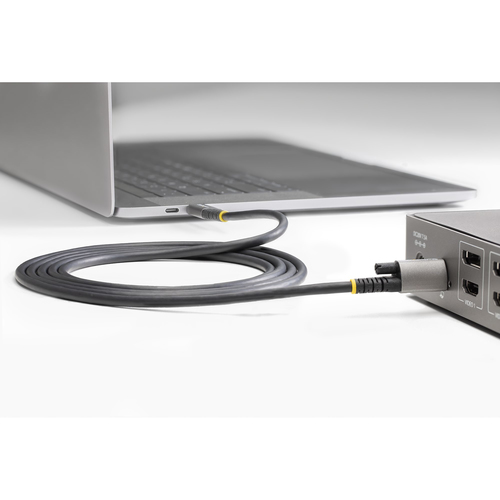 StarTech.com 1m Vergrendelbare USB-C Kabel met Topschroef, 10Gbps, USB 3.13.2 Gen 2 Type-C Kabel, 100W (5A) Power Delivery Charging, DP Alt Mode,, afbeelding 4
