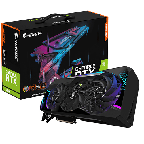 GIGABYTE AORUS GeForce RTX 3090 MASTER 24G (rev. 2.0) NVIDIA 24 GB GDDR6X