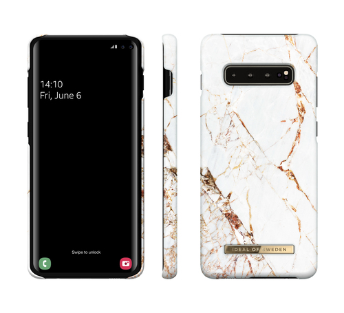 iDeal of Sweden Printed Case Galaxy S10+ Carrara Gold – image 2