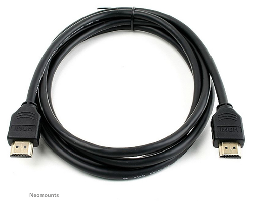 Neomounts by Newstar hdmi cable. Cable length: 2 m, Connector 1: HDMI Type A (Standard), Connector 1 gender: Male, Connect