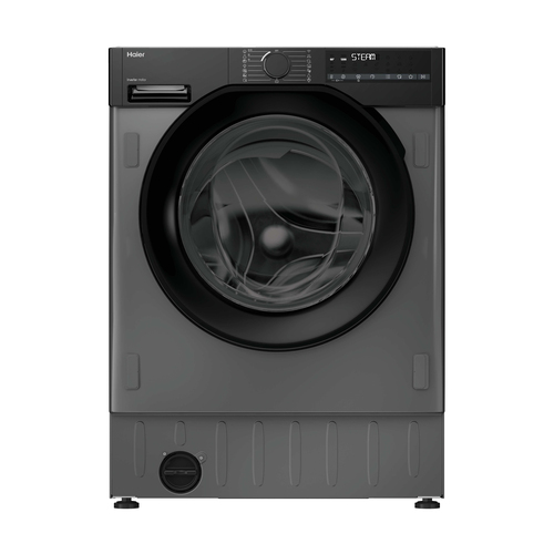 Haier Series 6 BHA6S696M6DB9R80 Wifi Connected Integrated 9Kg/6Kg Washer Dryer with 1600 rpm - Graphite - D Rated [Wash&Dry], A Rated [Wash Only], Silver - image 1