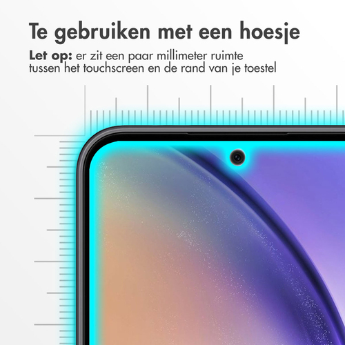 Accezz Gehard Glas Screenprotector Samsung Galaxy S23 FE / A54 (5G), afbeelding 3