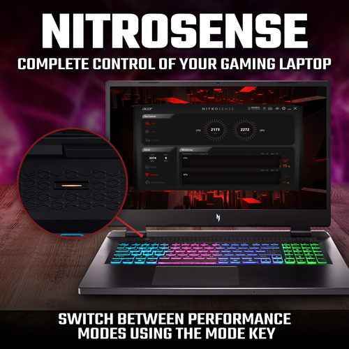 Acer Nitro 17 AN17-42-R4ZQ AMD Ryzen™ 9 8945HS Laptop – image 7