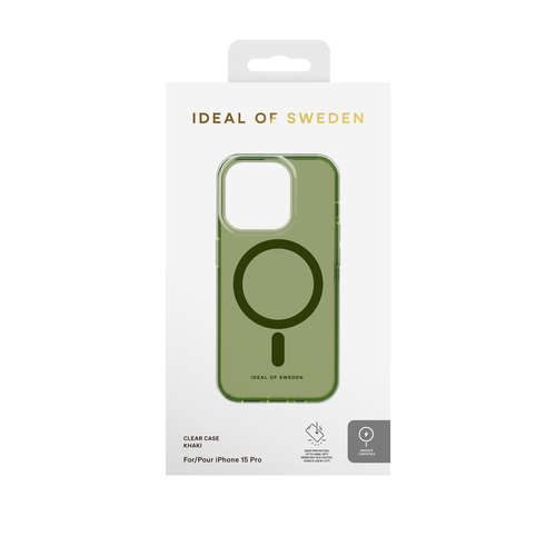 iDeal of Sweden Clear Case MagSafe iPhone 15PR Khaki – image 2