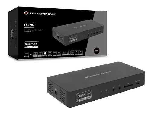 Conceptronic DONN31B 17-in-1 DisplayLink Docking Station USB 3.2 Gen 2 – image 5