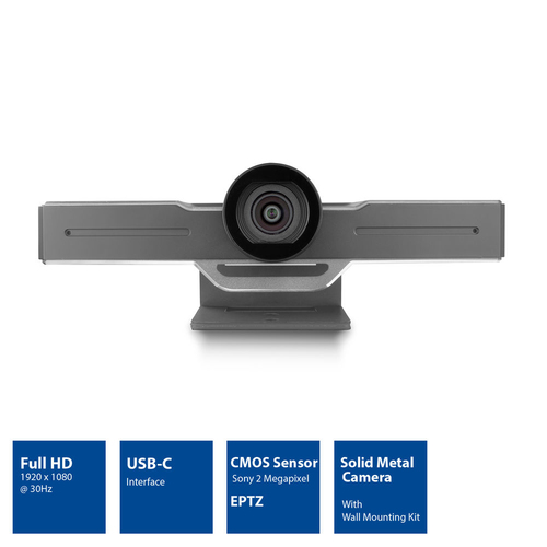 ACT Connectivity Full HD Conference Camera met microfoon, pan, tilt en zoom webcam, afbeelding 2