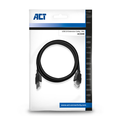 ACT AC3040 - USB-A 2.0  verlengkabel- USB-A female, afbeelding 5